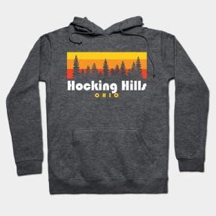 Hocking Hills State Park Ohio Trees Retro Hoodie